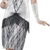 Smiffys 1920's FLAPPER COSTUME SILVER -Halloween Costume Store 1920 s flapper costume silver 4247 1 p