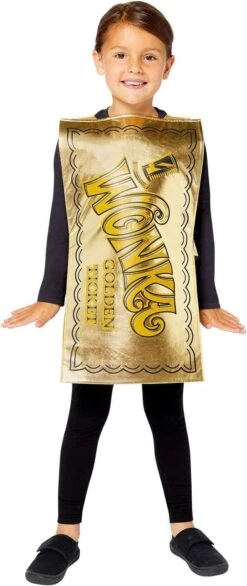 Boys Roald Dahl Willy Wonka Golden Ticket Costume