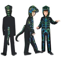 AMSCAN Boys Skeleton Dinosaur Halloween Costume