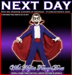 Smiffys Boys Toon Studio Dracula Costume