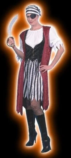 Smiffys DELUXE PIRATE QUEEN VELVET/SATIN