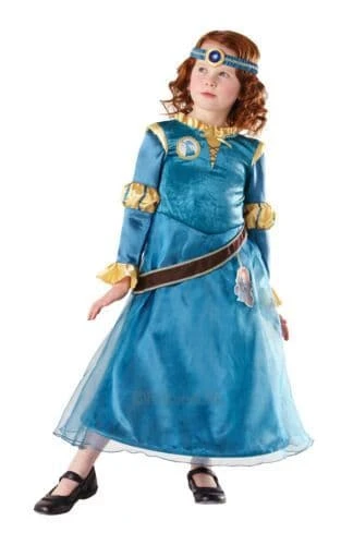 Disney Princess Girls Deluxe Merida Costume 3 Disney Princess Girls Deluxe Merida Costume