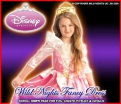 FANCY DRESS ~ GIRLS DELUXE DISNEY SLEEPING BEAUTY LARGE AGE 7-8