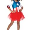 Girls Captain America Costume -Halloween Costume Store girls captain america costume 51457 p