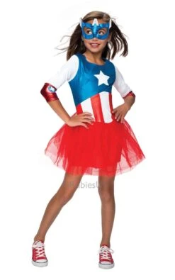 Girls Captain America Costume