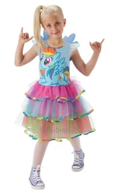 Girls Deluxe My Little Pony Rainbow Dash Costume