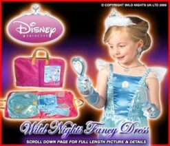 ~ GIRLS DISNEY CINDERELLA CARRY SET SM 3-4
