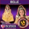 Girls Disney Princess Shimmer Belle Costume Large Age 7-8 Years -Halloween Costume Store girls disney princess shimmer belle costume large age 7 8 years 49165 p