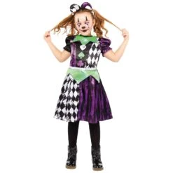 AMSCAN Girls Jester Girl Halloween Costume