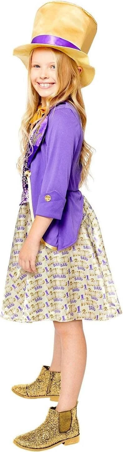 Girls Roald Dahl Willy Wonka Girl Costume 3 Girls Roald Dahl Willy Wonka Girl Costume
