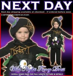 Smiffys Halloween Child Crazy Spider Toddler Costume