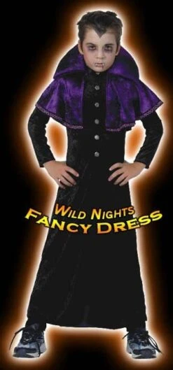 Smiffys HALLOWEEN FANCY DRESS # ROBE VAMPIRE CHILDS SMALL 3-4-5