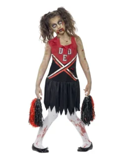 Smiffys Halloween Girl's Zombie Cheerleader Costume