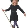 Halloween Girls Black Sorceress Witch Costume