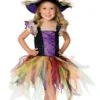 Halloween Girls Glitter Witch Costume