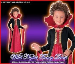 Halloween Girls Gothic Vampiress Costume