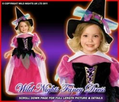 Halloween Girls Rainbow Witch