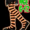 Smiffys HALLOWEEN # GIRLS WITCH TIGHTS ORANGE/BLACK AGE 6-12 -Halloween Costume Store halloween girls witch tights orange black age 6 12 9535 p