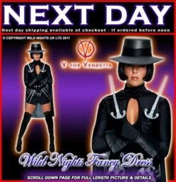 Halloween Ladies V For Vendetta Costume