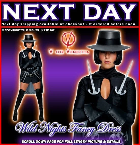 Halloween Ladies V For Vendetta Costume 3 Halloween Ladies V For Vendetta Costume