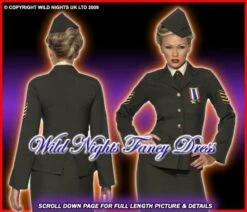 LADIES 1940s WARTIME MILITARY OFFICER