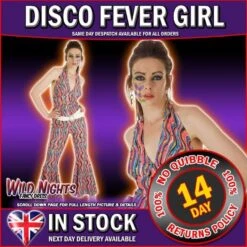 Ladies 1970's Disco Fever Costume