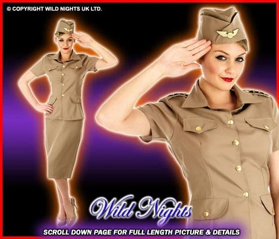 Ladies American GI Army Lady Costume 3 Ladies American GI Army Lady Costume