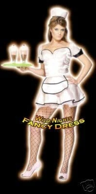 Smiffys Ladies Fever USA Style Waitress Costume