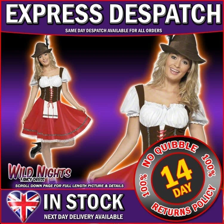 Ladies Oktoberfest Bavarian Beer Wench Waitress