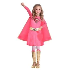 AMSCAN Pink Supergirl Fancy Dress Costume
