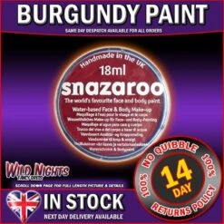 SNAZAROO 50 FACE PAINT 18ML BURGUNDY