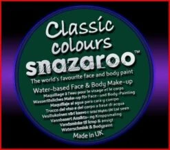 SNAZAROO 50 FACE PAINT 18ML POT DARK GREEN