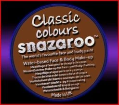 SNAZAROO 50 FACE PAINT 18ML POT LIGHT BROWN