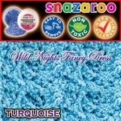 SNAZAROO FACE PAINT IRIDESCENT POWDER TURQUOISE 12ML TUB