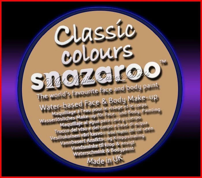 SNAZAROO PROFESSIONAL FACE PAINT 30ML TUB BARELY BEIGE 3 SNAZAROO PROFESSIONAL FACE PAINT 30ML TUB BARELY BEIGE