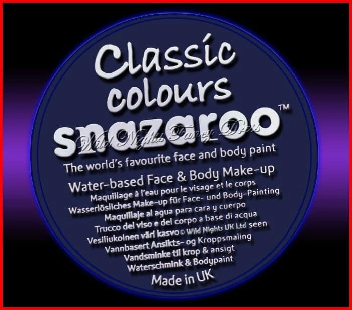 SNAZAROO PROFESSIONAL FACE PAINT 75ML POT DARK BLUE 3 SNAZAROO PROFESSIONAL FACE PAINT 75ML POT DARK BLUE