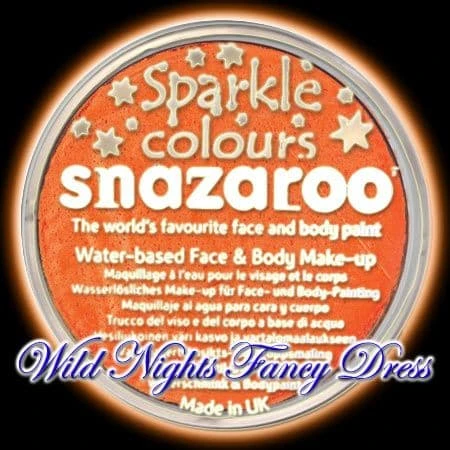SNAZAROO PROFESSIONAL FACE PAINT SPARKLE ORANGE 18ML 3 SNAZAROO PROFESSIONAL FACE PAINT SPARKLE ORANGE 18ML
