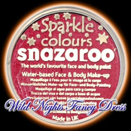 SNAZAROO PROFESSIONAL FACE PAINT SPARKLE RED 18ML 3 SNAZAROO PROFESSIONAL FACE PAINT SPARKLE RED 18ML
