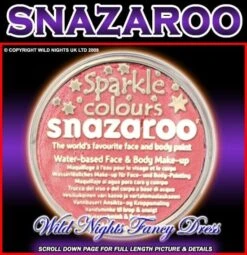 SNAZAROO PROFESSIONAL FACE PAINT SPARKLE SALMON PINK 18ML