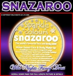 SNAZAROO PROFESSIONAL FACE PAINT SPARKLE YELLOW 18ML